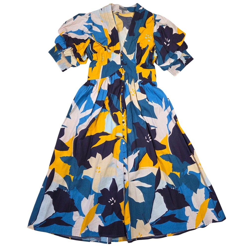 Conditions Apply Ronika Floral Button Front Maxi Dress Petite Small‎ Boho Beach